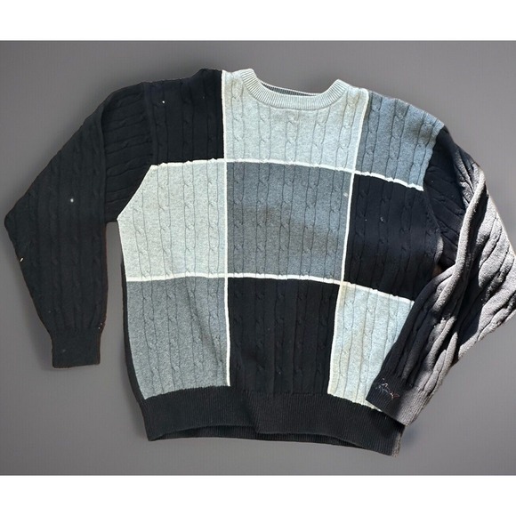 Greg Norman Collection Other - Vintage 90's Greg Norman Black & Silver Sweater Men's Large Excellent Condition